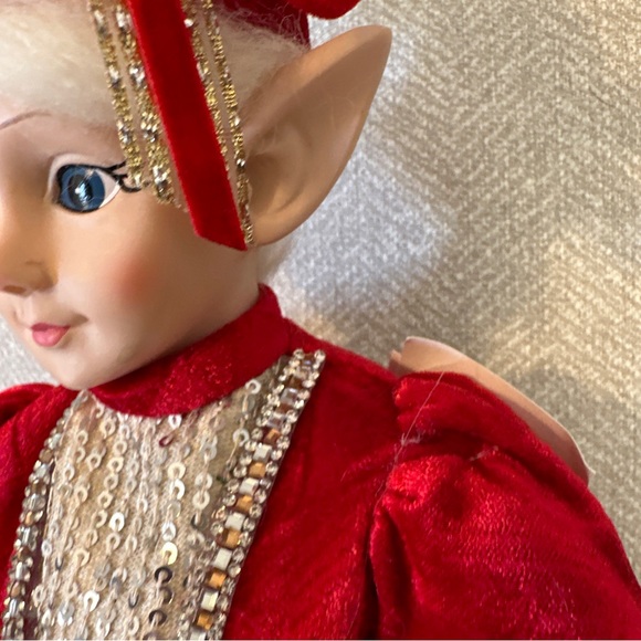 Ralph Lauren Style Christmas Elf Fairy Shelf Sitter 30” NWT Martha Stewart - Picture 4 of 12